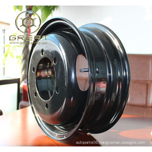 Powder spraying black car automobile steel wheel rim 14 inch